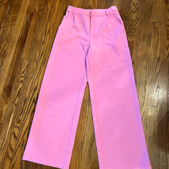 entro Pants - Entro Pink Wide-Leg Women's Pants